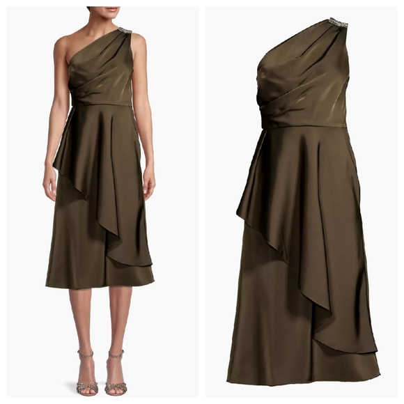 Sachin + Babi Dresses & Skirts - NEW Sachin + Babi Evangeline Ruffle One Shoulder Dress